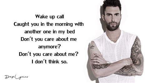 wake up call lyrics|maroon five wake up call.